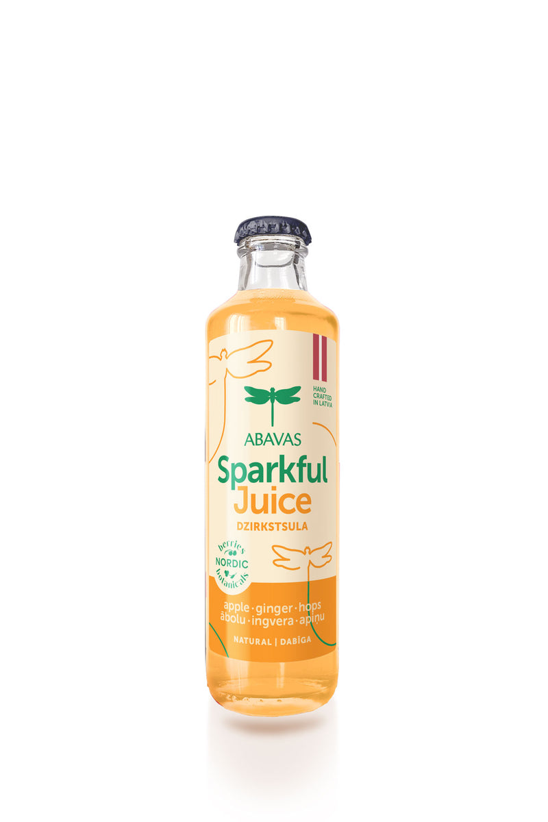 SPARKFULL Apple-ginger- hops sparkling juice, non-alcoholic