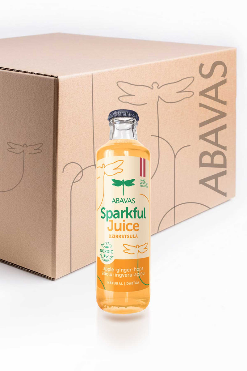 SPARKFULL Apple-ginger- hops sparkling juice, non-alcoholic
