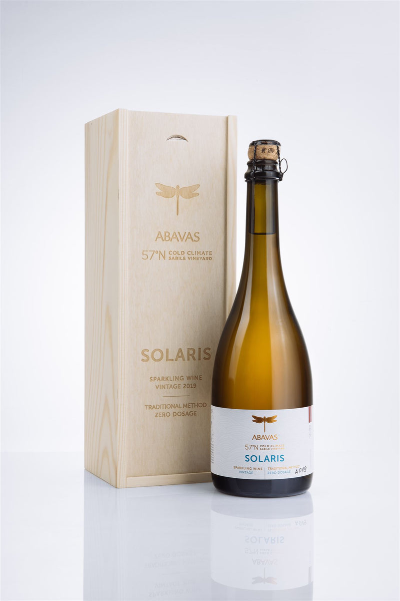 ABAVAS Solaris Zero Dosage 2019, sauss dzirkstvīns
