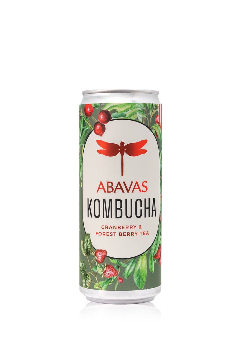 Kombuča ar dzērvenēm un meža ogu tēju
