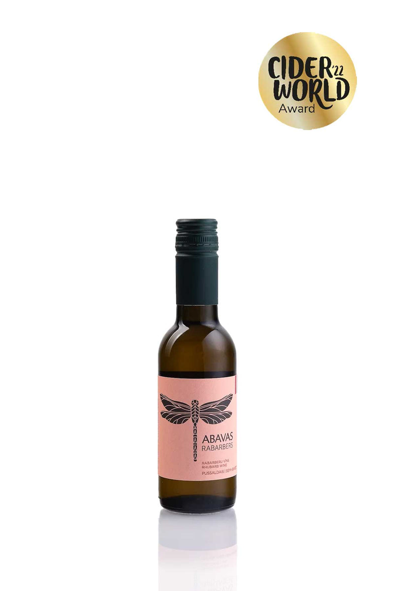 Rhubarb semi-sweet wine