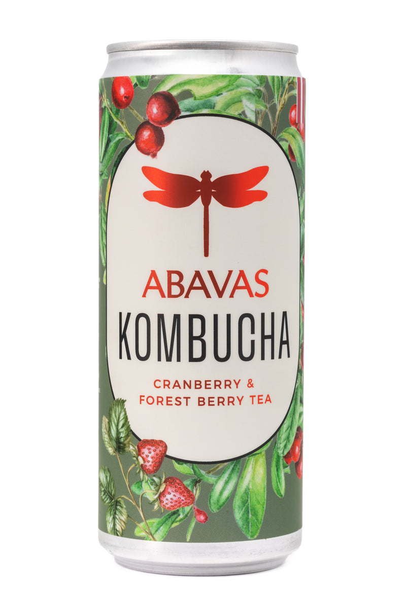 Kombuča ar dzērvenēm un meža ogu tēju