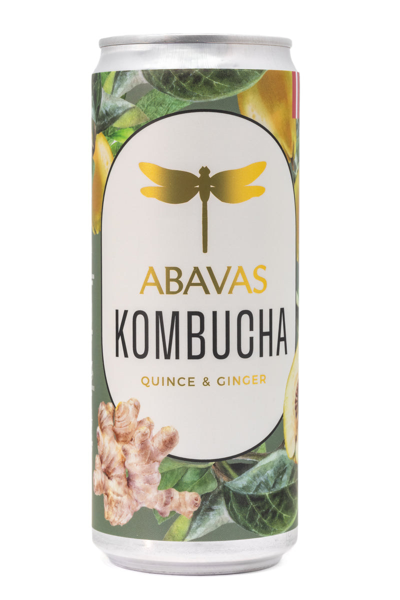 Kombuča ar cidonijām un ingveru
