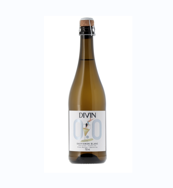 DIVIN Sauvignon Blanc Sprakling, bezalkoholisks vīns