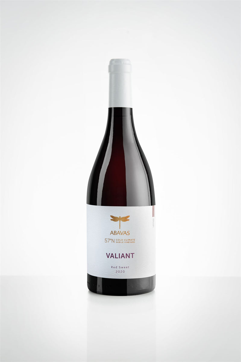 Vīnogu sarkanvīns VALIANT, Vintage 2020, salds sarkanvīns